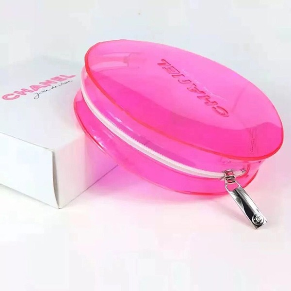 open pink pouch
