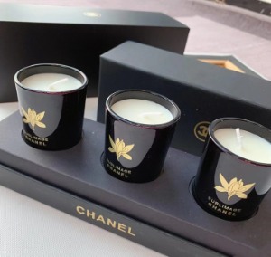 CHA~3 bougies parfumees